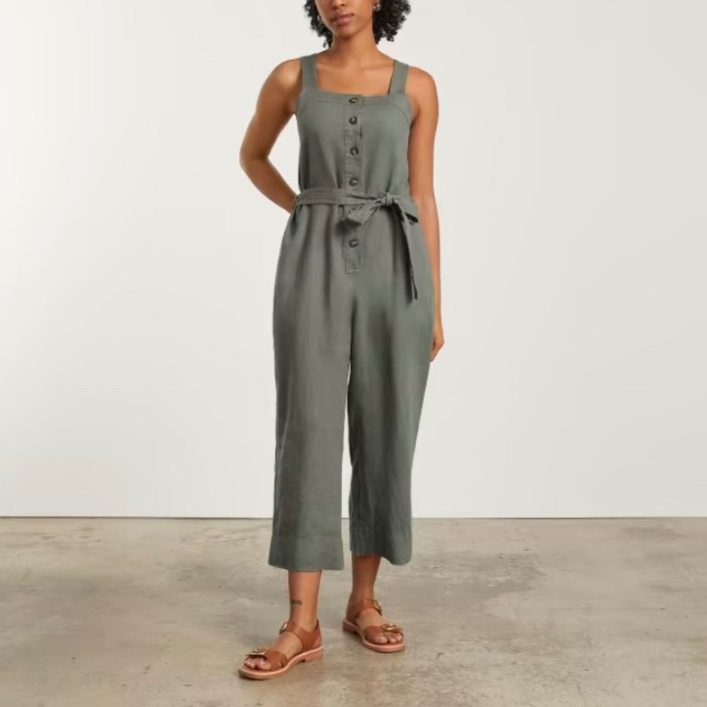 Everlane Linen Picnic Jumpsuit